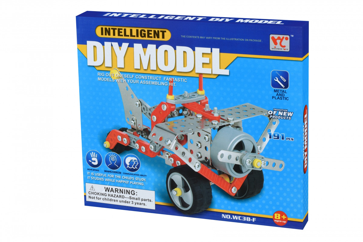 Конструктор металлический Same Toy Inteligent DIY Model Самолет 191 эл WC38FUt