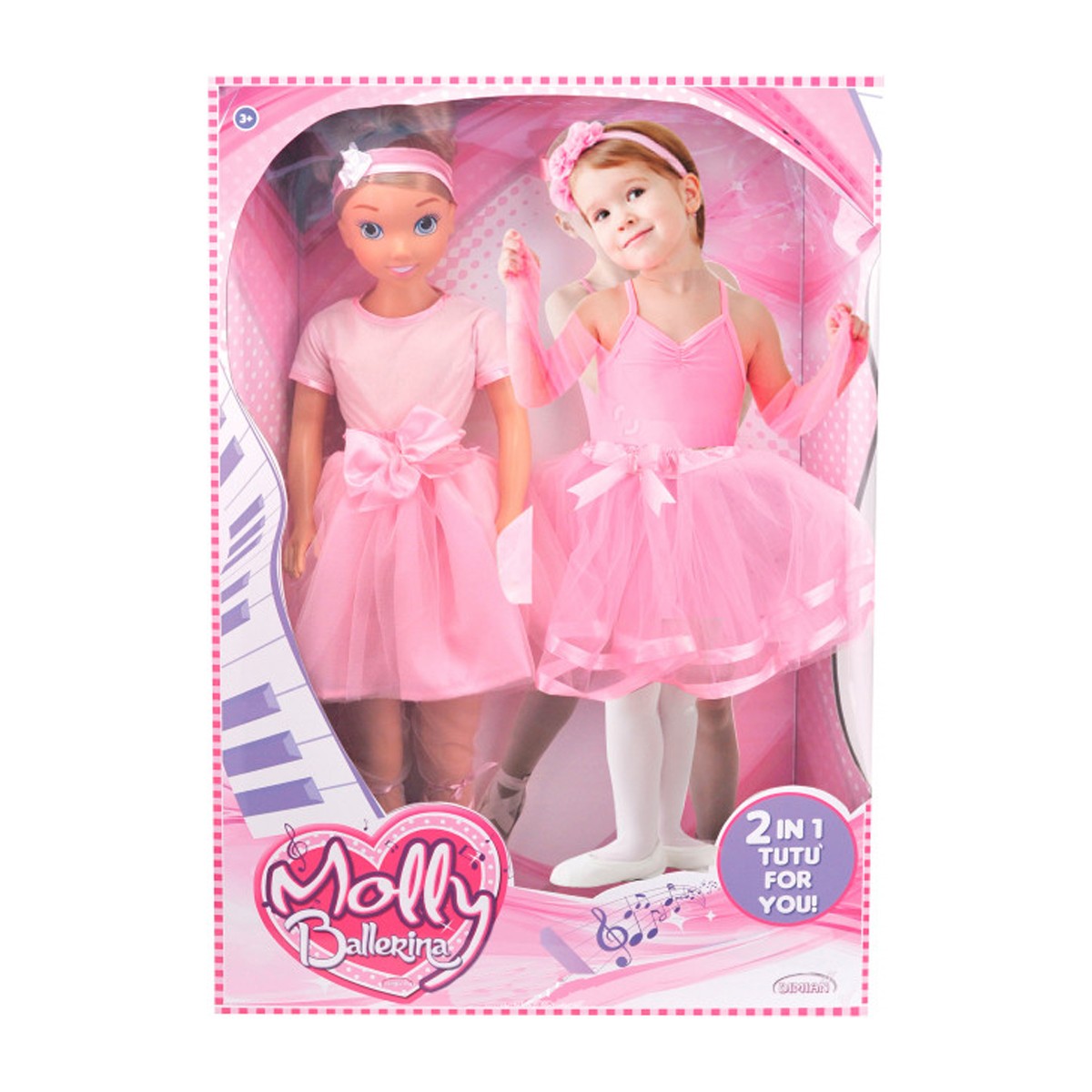 Кукла Bambolina Molly — прима-балерина (90 см с акс) Bambolina BD1383