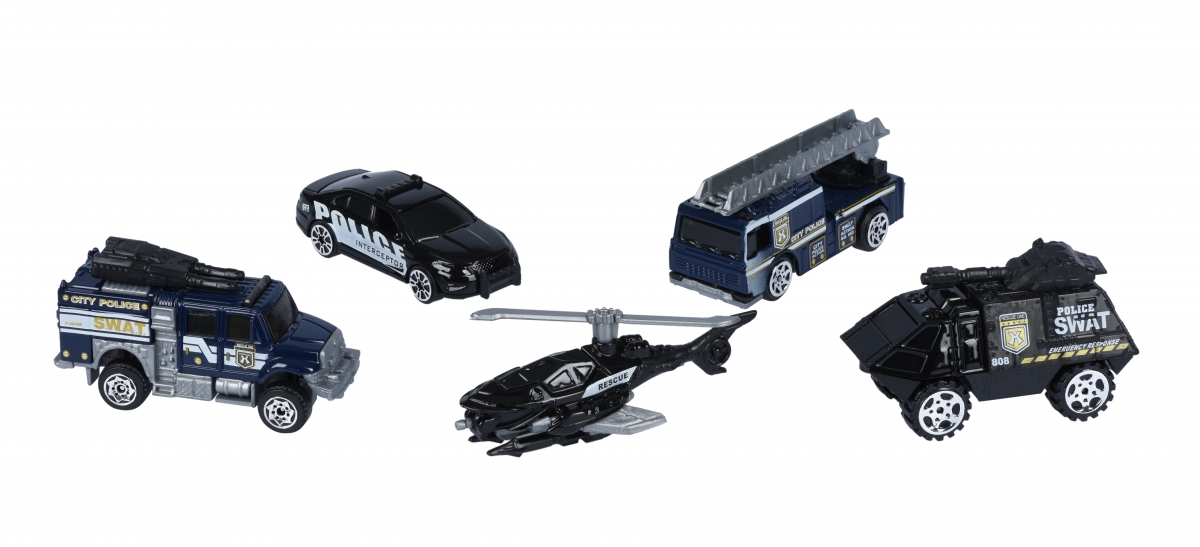 Набор машинок Same Toy Metal Полиция SQ80865-3Ut