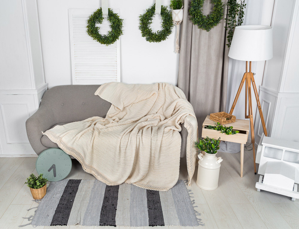 Покривало-плед лляне LiMaSo