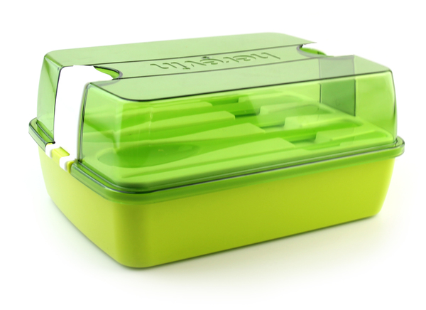 Ланчбокс со столовыми приборами Herevin Maxx Green 161275-002