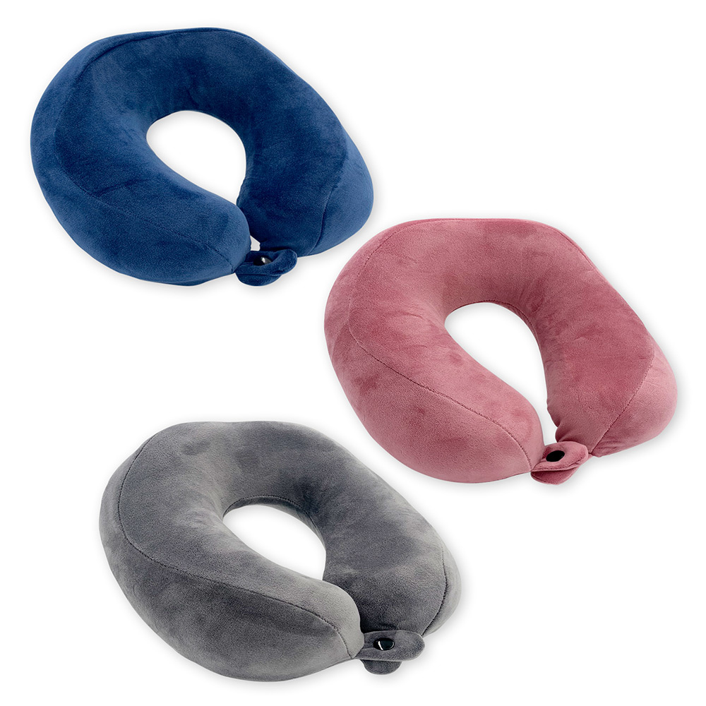 Велюрові дорожні подушки SoundSleep з піною мемори