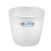 Горщик квітковий круглий Stefanplast Liberty 16х15см 87160 білий
