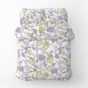 Постільна білизна з бязі Весняний вечір Home Line бузково-зелений