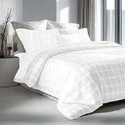 Наволочка сатин жаккард Jacquard Sofino White SoundSleep білий