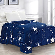 Плед Зірки синій 500250 велсофт Selena 500250