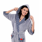 Жіночий халат на поясі Arya