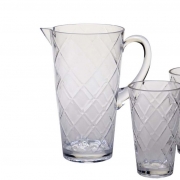 Глечик з акрилового скла 2,1 л Алмазні грані Certified International 20427 прозорий