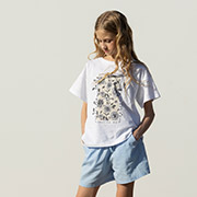 Шорти для дівчинки ШР818 котон-жатка Бембі 400-блакитний