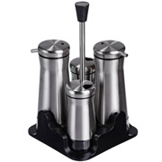 Набік банок для спецій та рідких текстур на підставці 4 шт Yiwu HP-1346