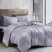 Постільна білизна Сніжинки Lilac 102821 бязь-люкс Selena