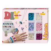 Набір для творчості Термомозаїка Модні прикраси Браслети зі скринькою Midi 5+ Hama HM-3712