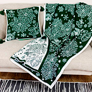 Плед Різдво Прованс зелений