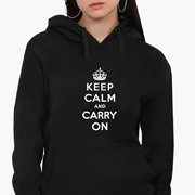 Худі жіночий Зберігай спокій MobiPrint 8921-2009 чорний