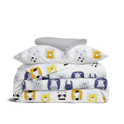 Дитяча постільна білизна в ліжечко ANIMALS CS9 Cosas сірий