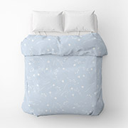 Підковдра Волошки бязь Home Line білі на блакитному