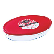 Форма скляна овальна з кришкою 35х24х6 см 3 л O Cuisine 346PC05/7645