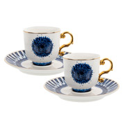 Набір кавовий порцеляновий 4 предмети 100 мл Lefard 925-055