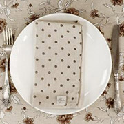 Серветка бавовняна Горох коричневий Господиня Прованс