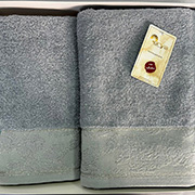 Набір махрових рушників жаккард Arya Sena світло-блакитний