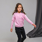 Кофта на ґудзиках для дівчинки Дженіс Art Knit рожевий