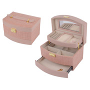 Органайзер для прикрас 21.5х15х13 см Lefard 819-038-1 рожевий