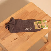 Шкарпетки конопляні короткі Ukono сірі