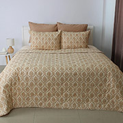 Покривало з наволочками Elegant Cotton Beige Fantasy ТЕП