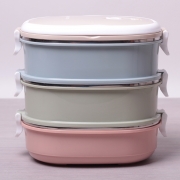 Ланчбокс потрійний Kamille 2100мл пластиковий корпус 2126