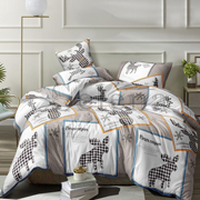 Комплект постільної білизни Selena сатин Лосі 300424