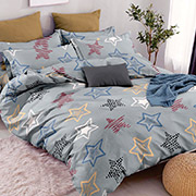 Постельное белье Звезды grey 102136 бязь-люкс Selena