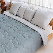 Покривало декоративне двостороннє Tahiti темно-сірий-світло-сірий Sonex