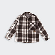 Сорочка верхня РБ221 фланель Бембі H23-коричневий-молочний