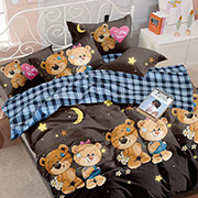 Постельное белье Мишки беж 101809 бязь-люкс Selena