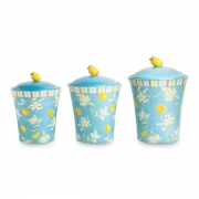 Набір ємностей для зберігання 3 предмета Стиглий лимон Certified International 23128