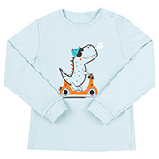 Лонгслів для хлопчика ФТ22 інтерлок Бембі 400-блакитний