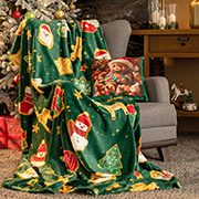 Флісовий плед Зелена казка 9117 Love you