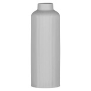 Ваза порцелянова 8х22.7 см Liguria Ardesto AR3803G сіра