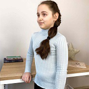 Гольф для дівчинки Little Kelly Прованс світло-сірий