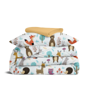 Дитяча постільна білизна в ліжечко COLORFUL ANIMALS CS4 Cosas бежевий