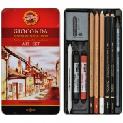 Набор художественный Gioconda Koh-i-noor 8890, 10 предметов, мет.уп.