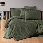 Постільна білизна Nichol Dark Green жаккард First choice