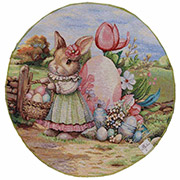 Серветка великодня гобеленова кругла Настрій Прованс