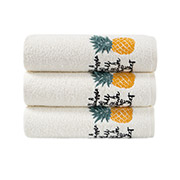 Махровий рушник Pineapple Karaca Home з вишивкою