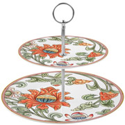 Блюдо порцелянове 2-х ярусне 19 см 26 см Lemon Limited Edition 19-558