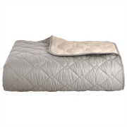 Покривало з мікрофібри Стиль Cube Ideia 8-32403 сіро-бежева