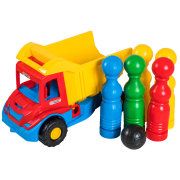 "Multi truck" вантажівка з кеглями червоний