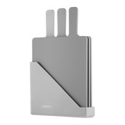 Набір дощок кухонних на підставці 3 шт 24.1х33х7.9 см Fresh Ardesto AR1403GRB сірий