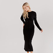 Сукня в'язана Соломія Art Knit чорна