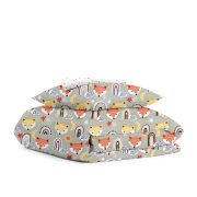 Дитяча постільна білизна в ліжечко FOX CS4 Cosas сірий